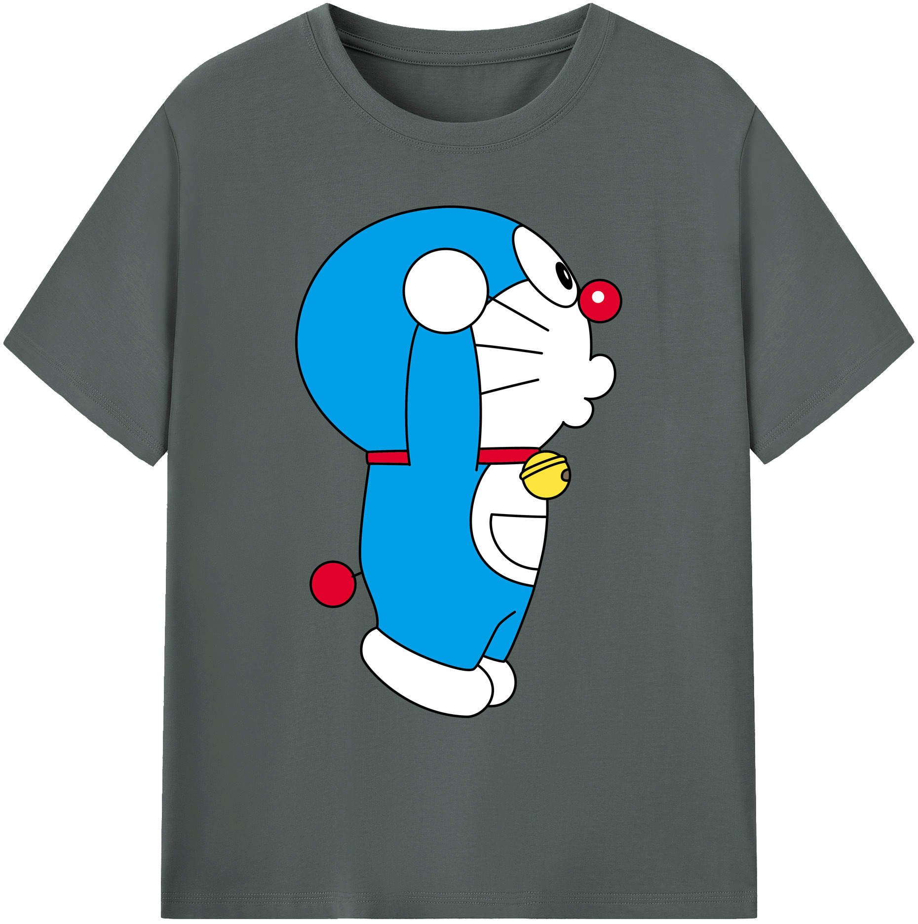 （画像用） ドラえもん Doraemon 綿100％ メンズ半袖Tシャツ｜肌触りやわらか＆通気性